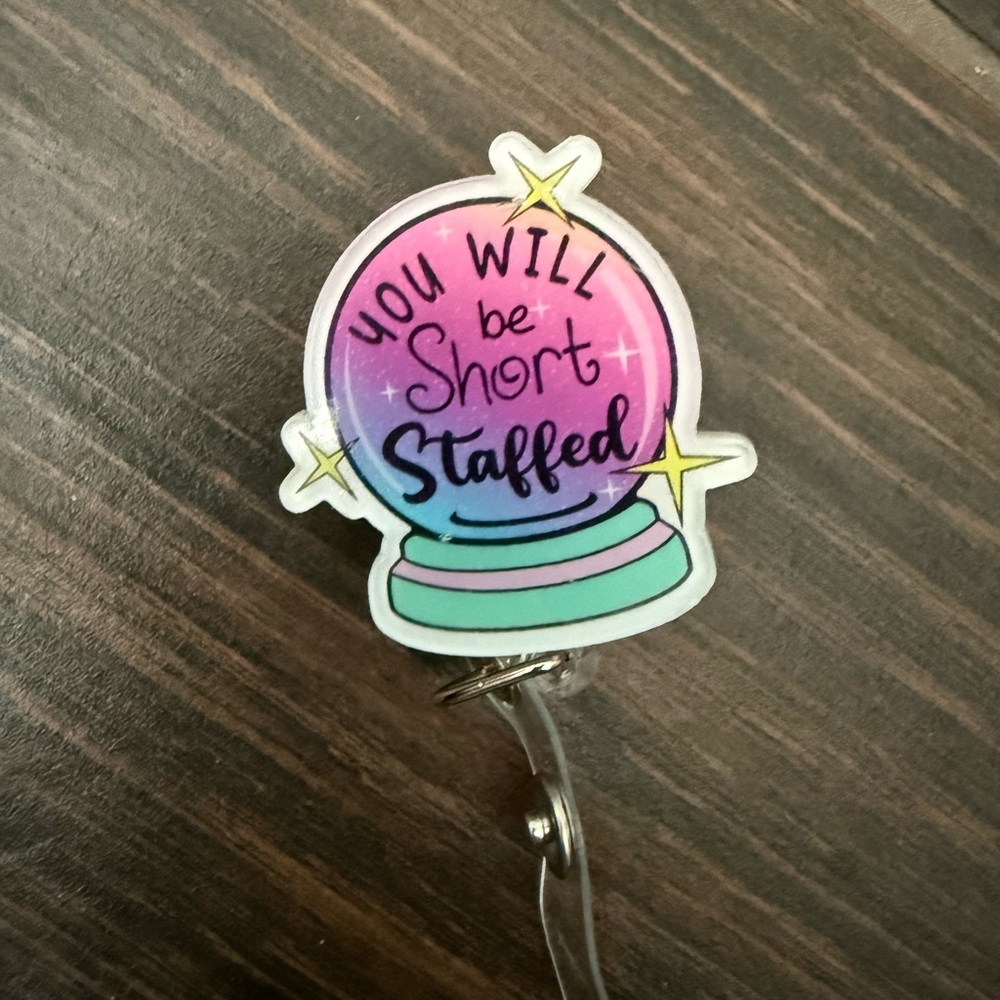 🦄Mystical Crystal Ball Badge Reel - Multicolor